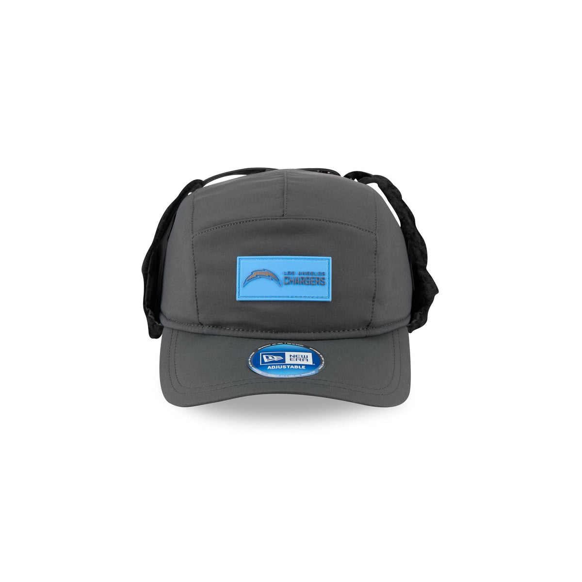 Los Angeles Chargers 2025 Sideline Cold Weather Steel Clouds Runner Dogear Adjustable Hat