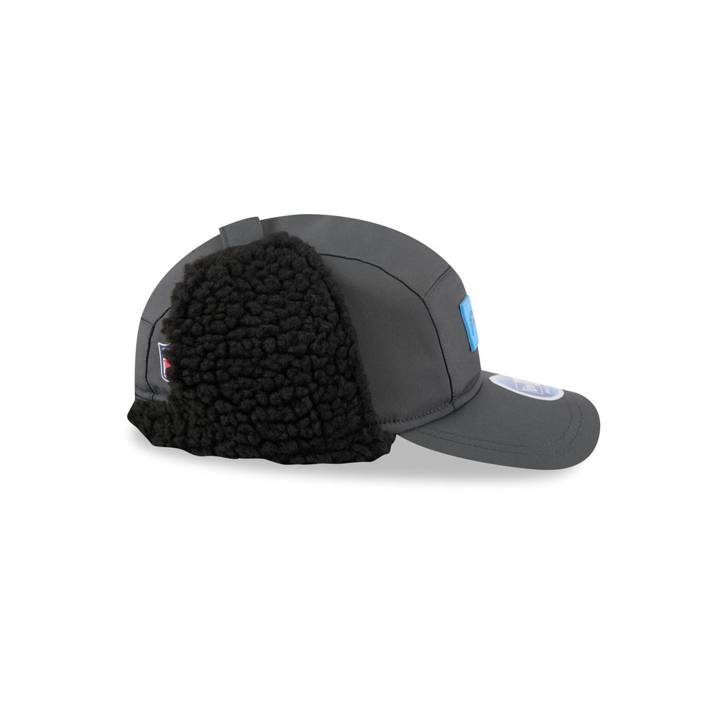 Los Angeles Chargers 2025 Sideline Cold Weather Steel Clouds Runner Dogear Adjustable Hat