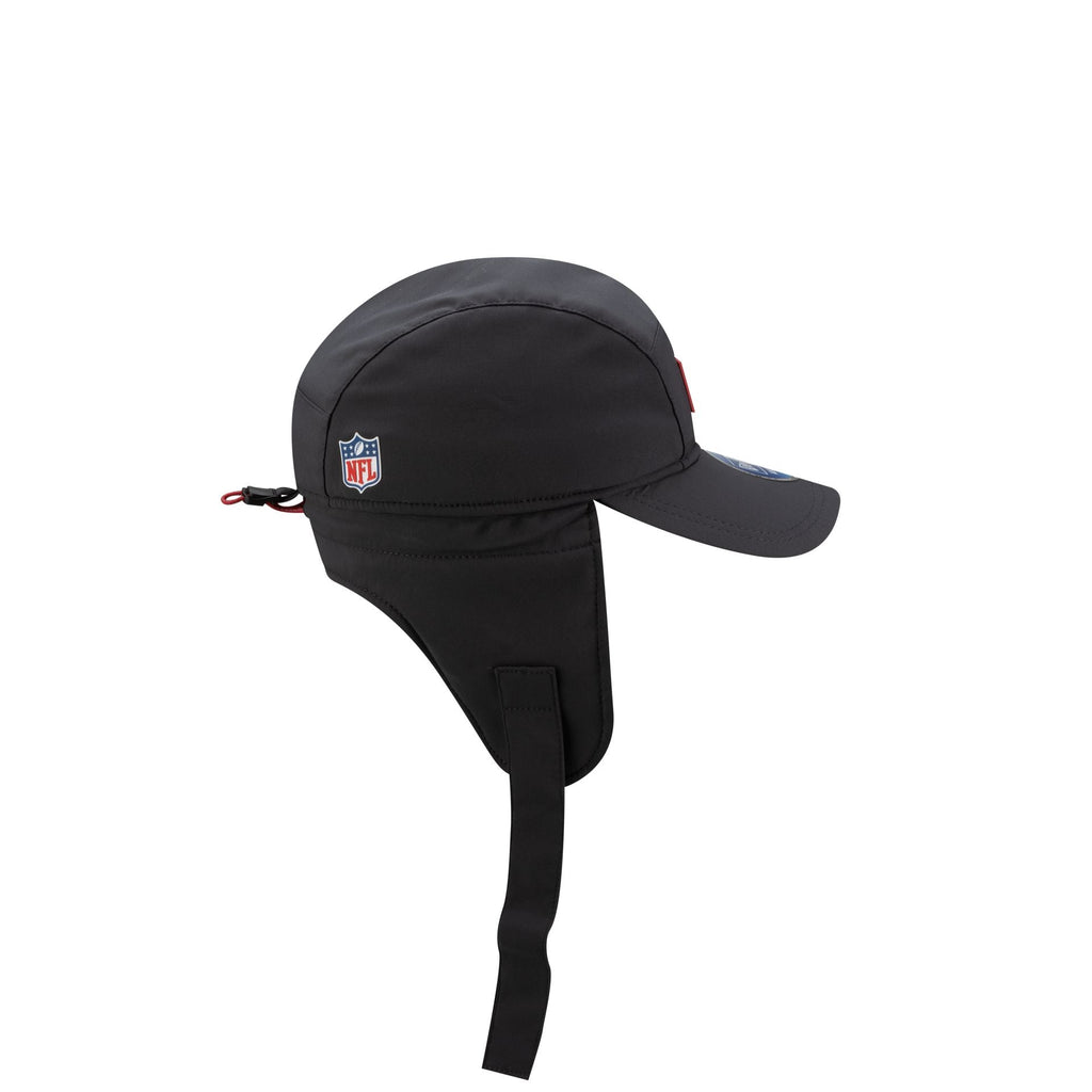 Kansas City Chiefs 2025 Sideline Cold Weather Steel Clouds Runner Dogear Adjustable Hat