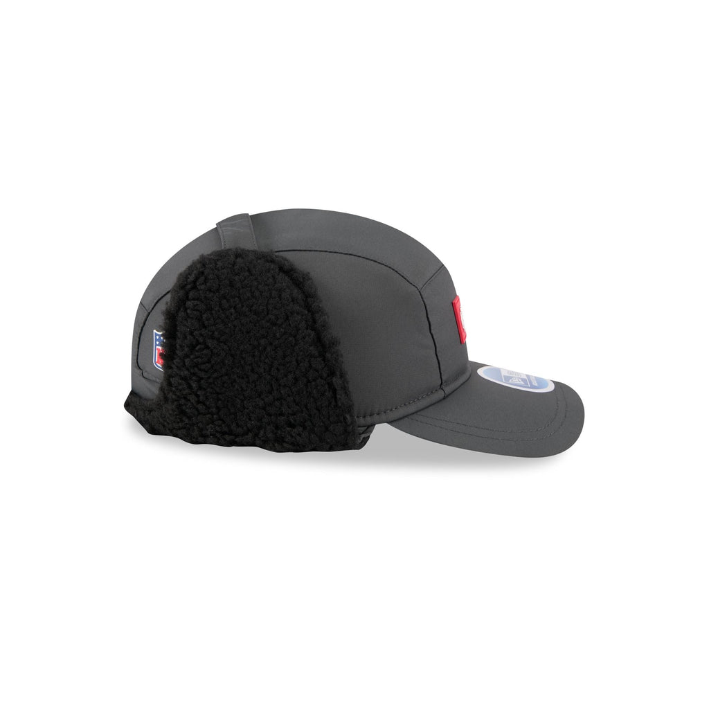 Kansas City Chiefs 2025 Sideline Cold Weather Steel Clouds Runner Dogear Adjustable Hat