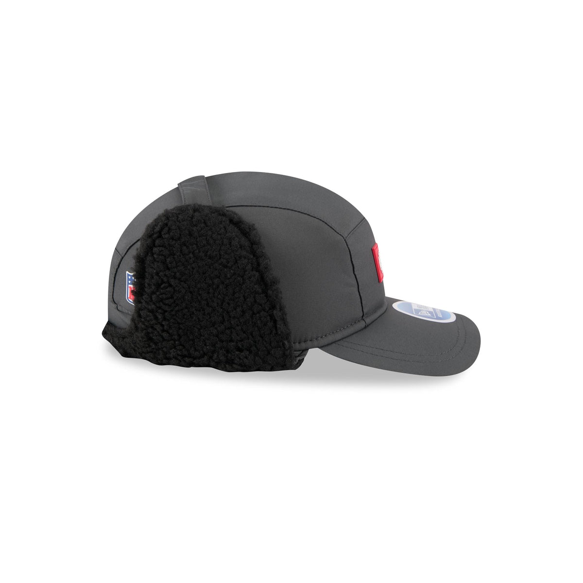 Kansas City Chiefs 2025 Sideline Cold Weather Steel Clouds Runner Dogear Adjustable Hat