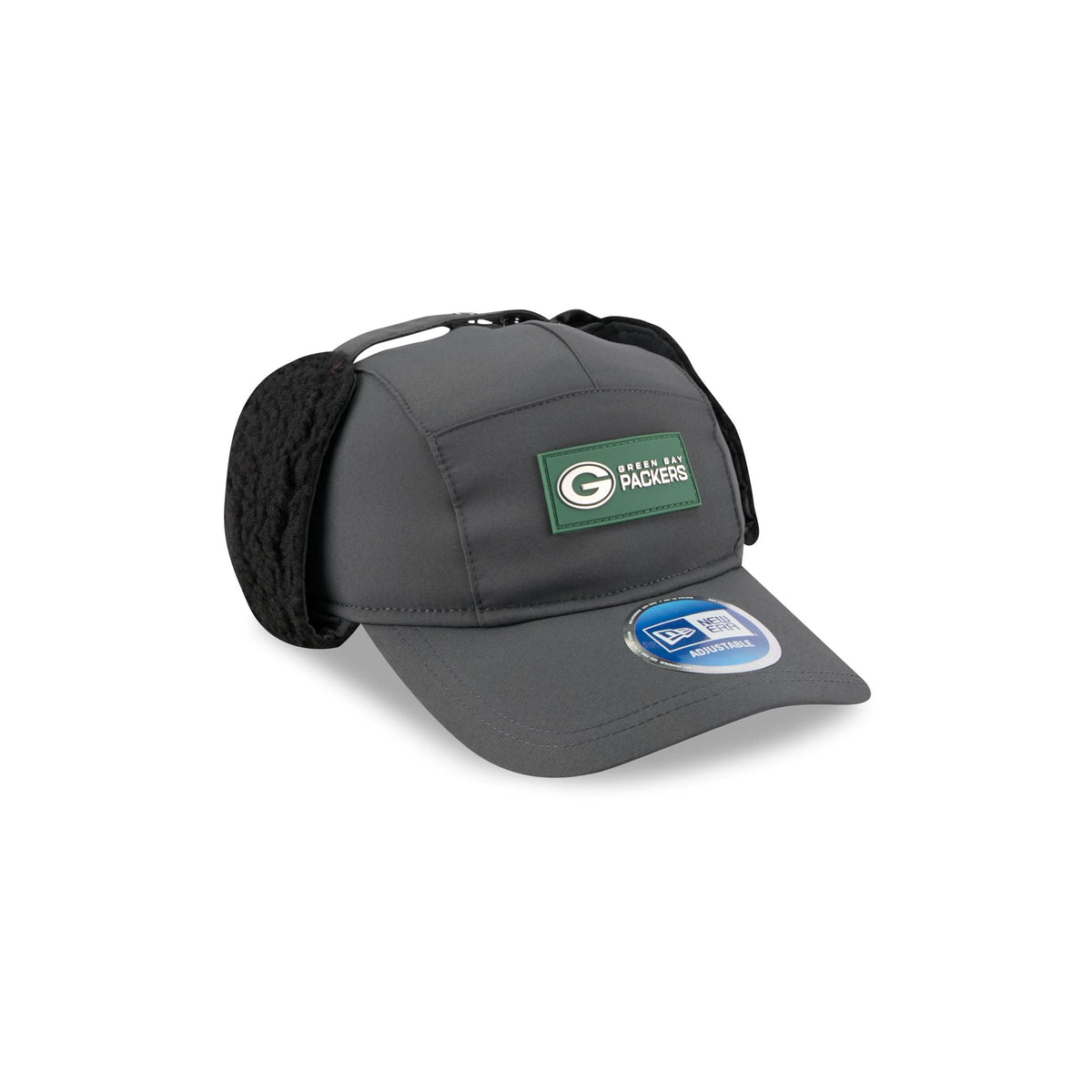 Green Bay Packers 2025 Sideline Cold Weather Steel Clouds Runner Dogear Adjustable Hat