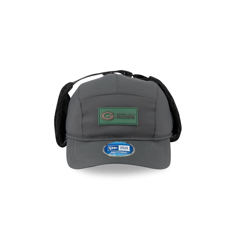 Green Bay Packers 2025 Sideline Cold Weather Steel Clouds Runner Dogear Adjustable Hat