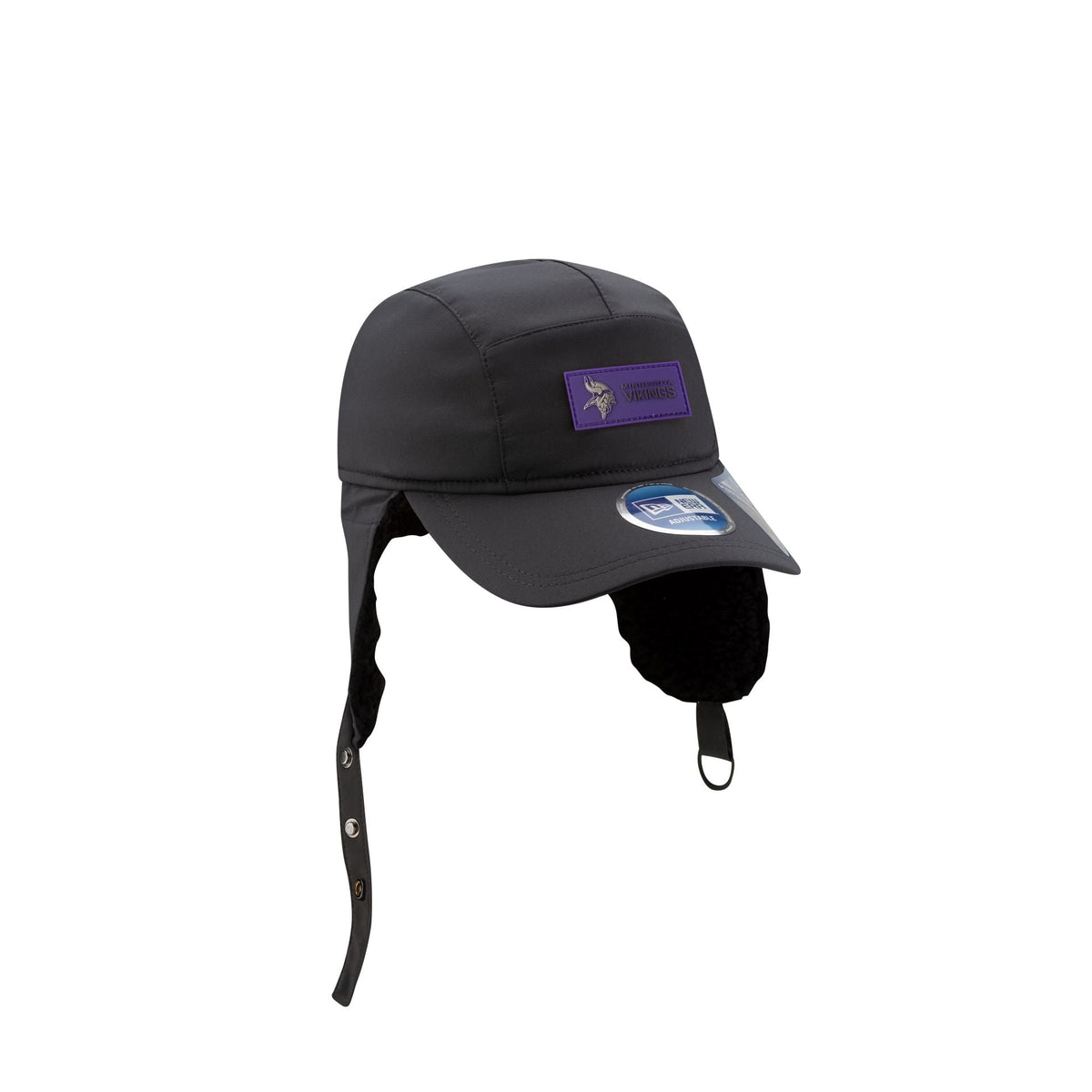 Minnesota Vikings 2025 Sideline Cold Weather Steel Clouds Runner Dogear Adjustable Hat
