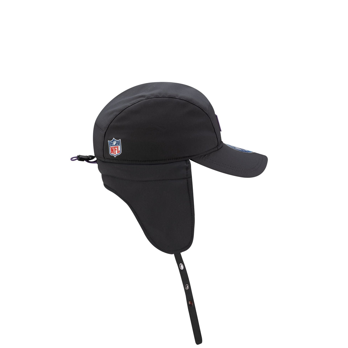 Minnesota Vikings 2025 Sideline Cold Weather Steel Clouds Runner Dogear Adjustable Hat