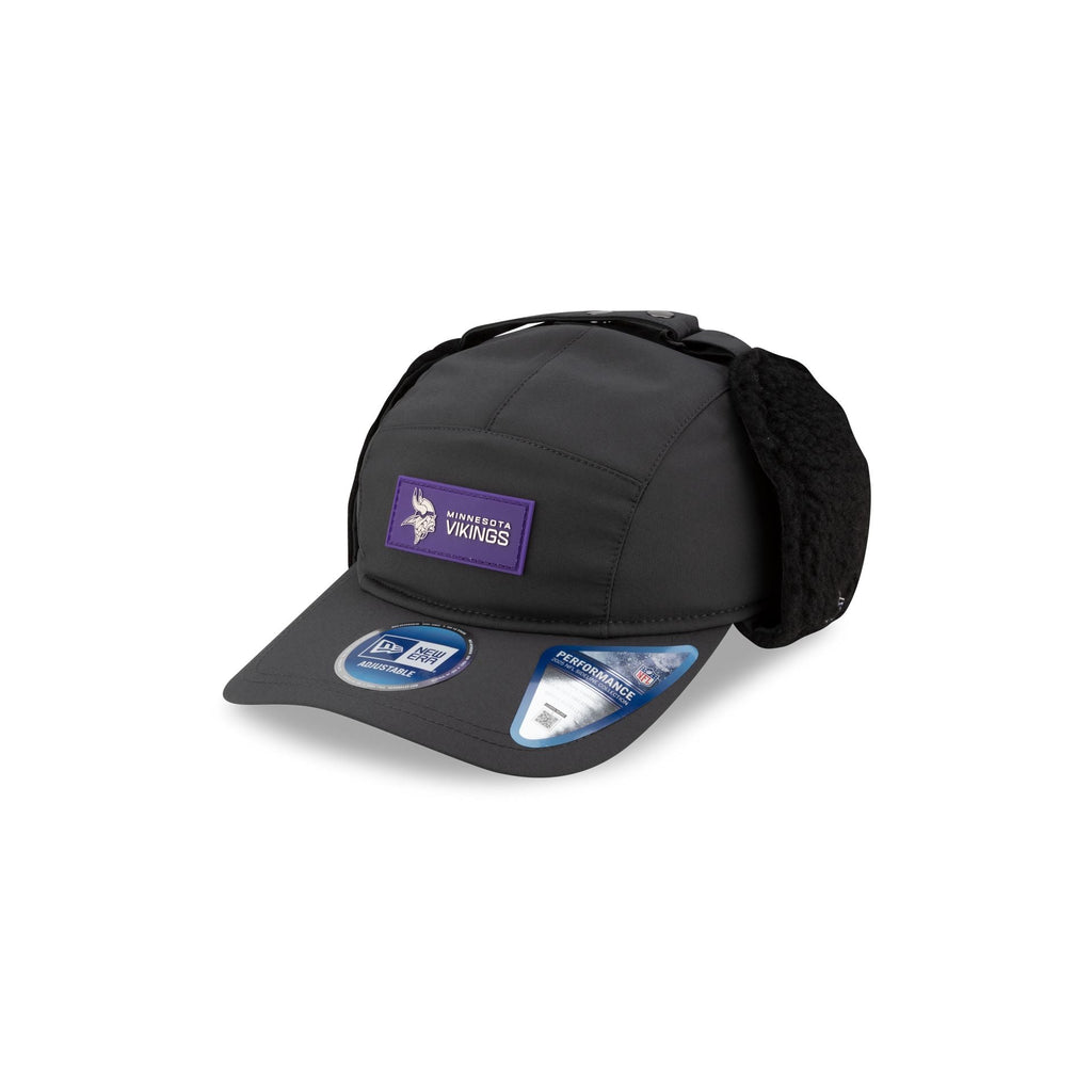 Minnesota Vikings 2025 Sideline Cold Weather Steel Clouds Runner Dogear Adjustable Hat