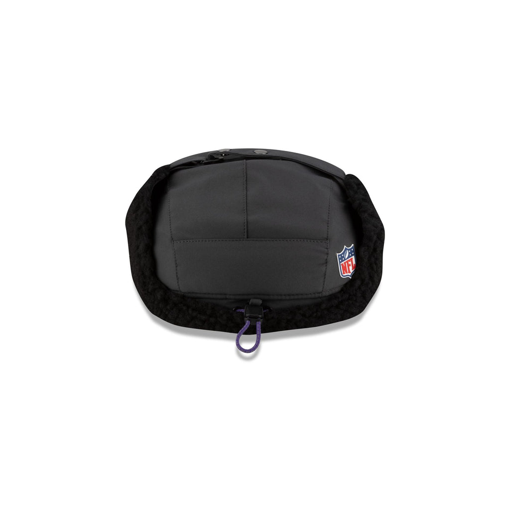 Minnesota Vikings 2025 Sideline Cold Weather Steel Clouds Runner Dogear Adjustable Hat