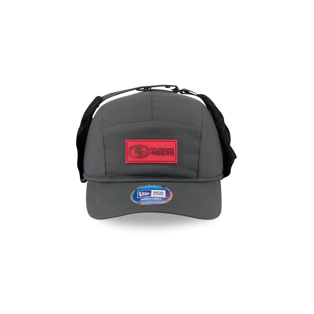 San Francisco 49ers 2025 Sideline Cold Weather Steel Clouds Runner Dogear Adjustable Hat