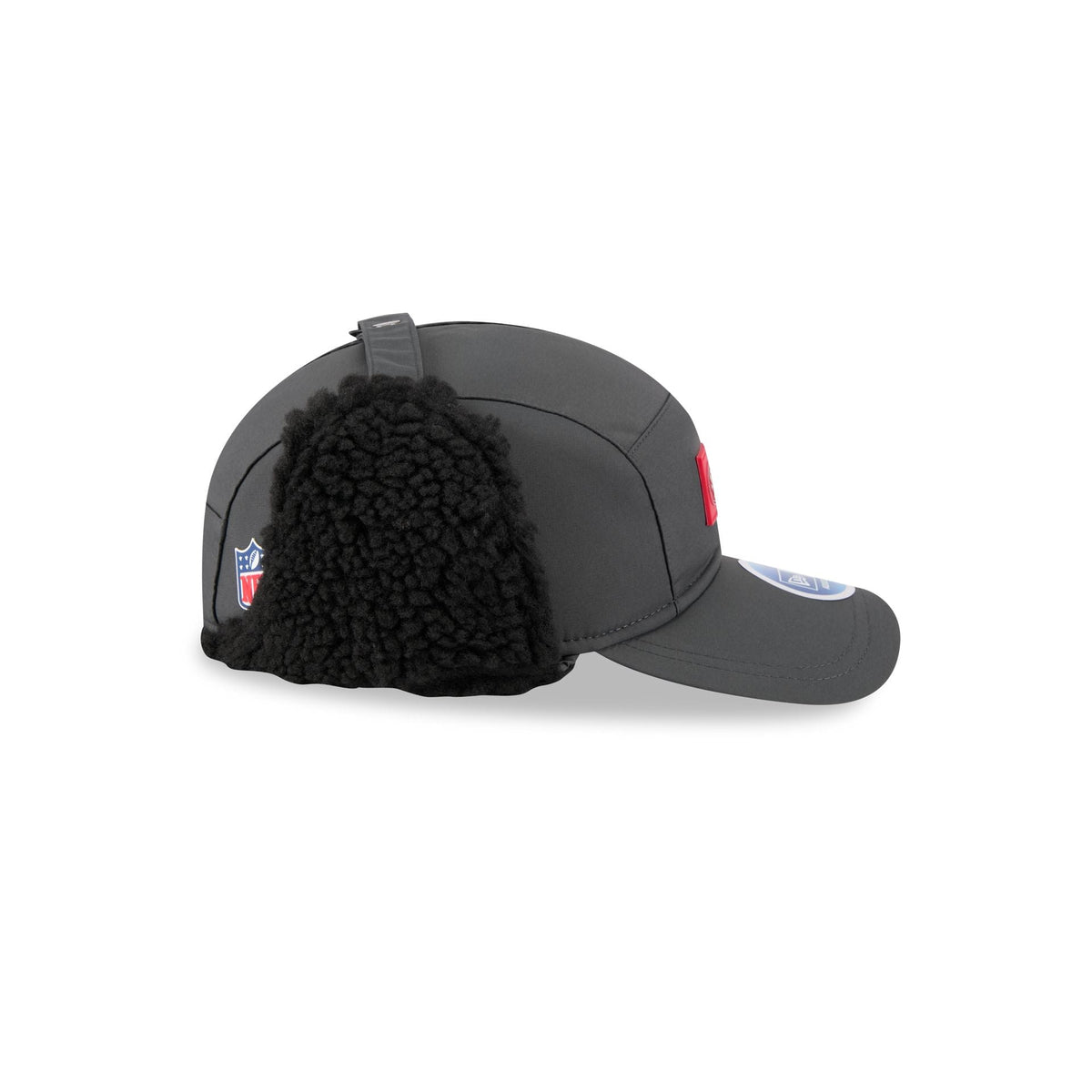 San Francisco 49ers 2025 Sideline Cold Weather Steel Clouds Runner Dogear Adjustable Hat