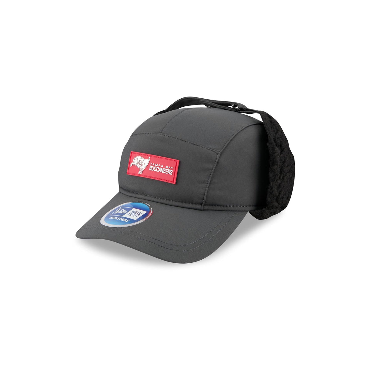 Tampa Bay Buccaneers 2025 Sideline Cold Weather Steel Clouds Runner Dogear Adjustable Hat
