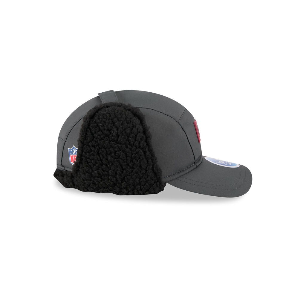 Washington Commanders 2025 Sideline Cold Weather Steel Clouds Runner Dogear Adjustable Hat