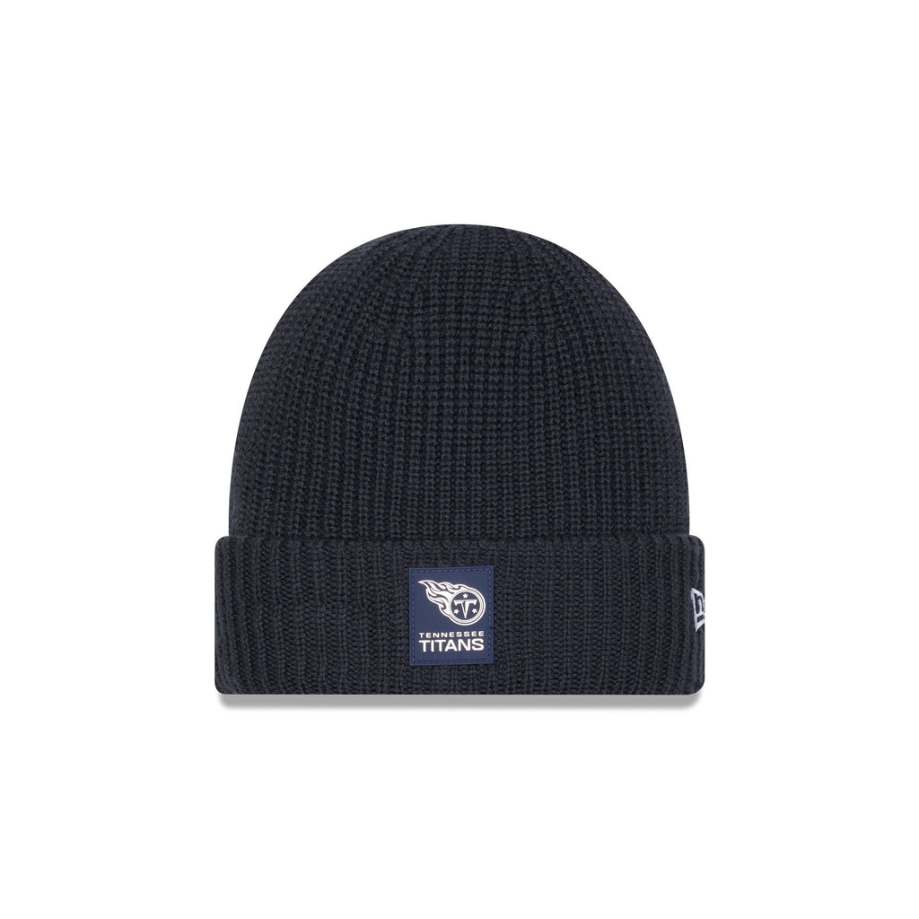 Tennessee Titans 2025 Sideline Cold Weather Steel Clouds Cuff Knit Beanie