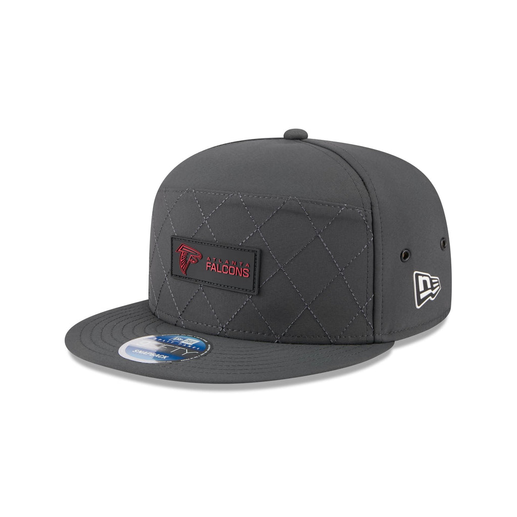 Atlanta Falcons 2025 Sideline Cold Weather Steel Clouds Split Panel 9FIFTY Snapback Hat