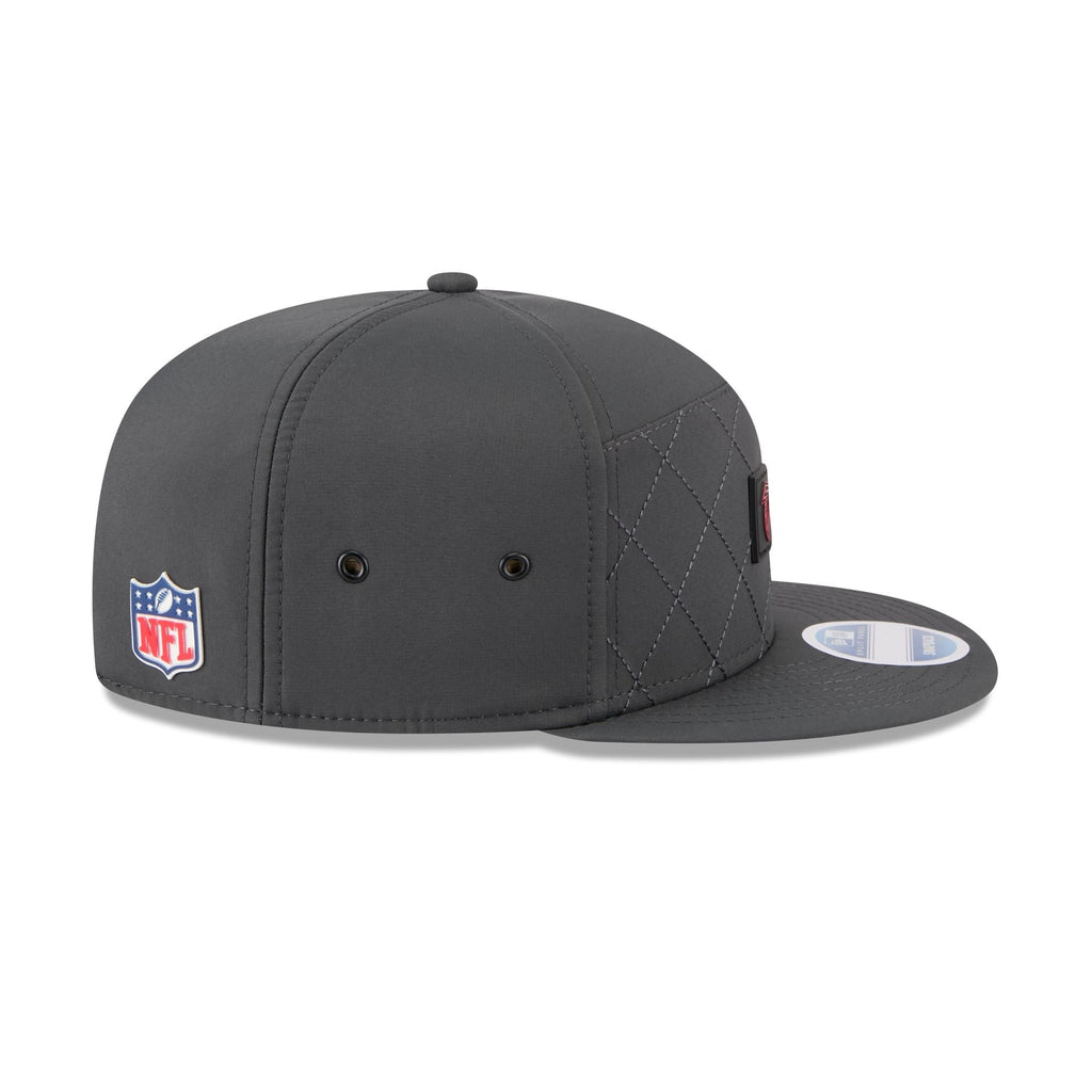 Atlanta Falcons 2025 Sideline Cold Weather Steel Clouds Split Panel 9FIFTY Snapback Hat