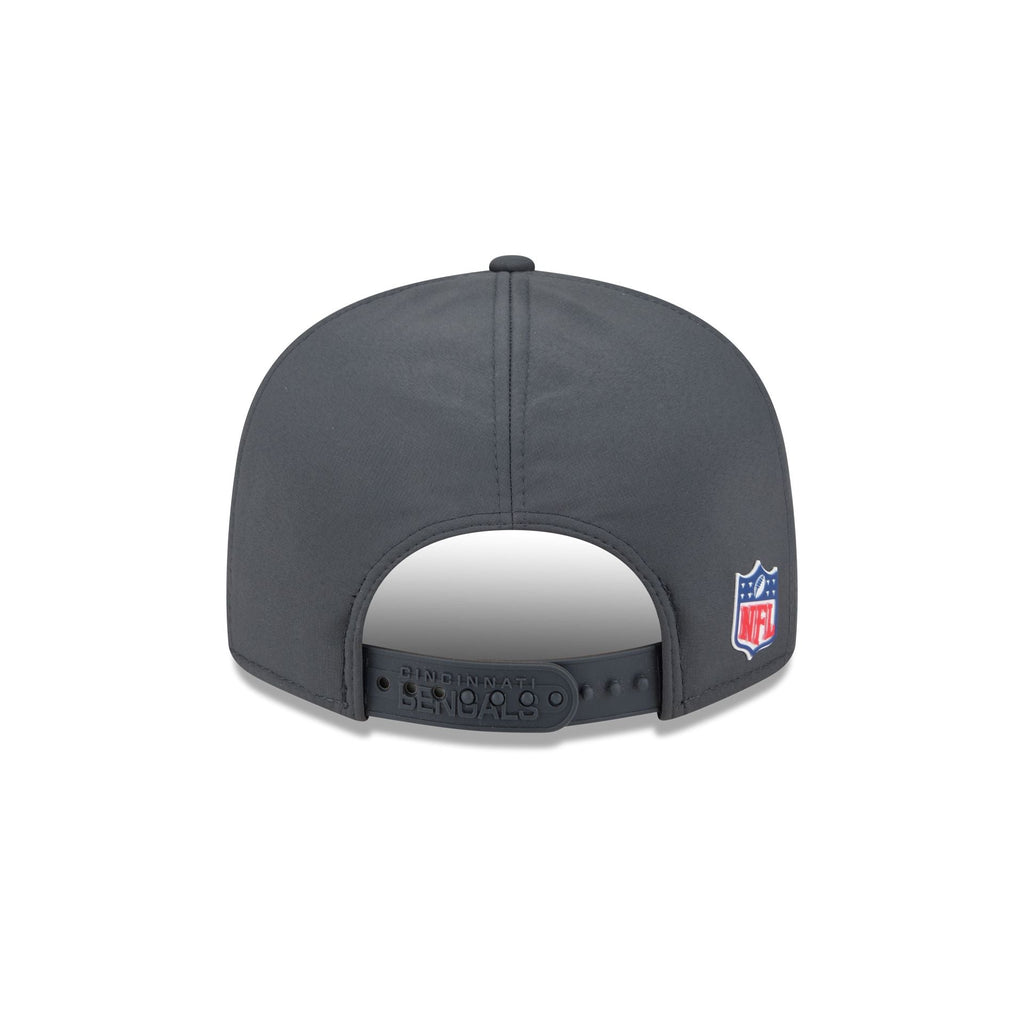 Cincinnati Bengals 2025 Sideline Cold Weather Steel Clouds Split Panel 9FIFTY Snapback Hat