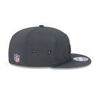 Cincinnati Bengals 2025 Sideline Cold Weather Steel Clouds Split Panel 9FIFTY Snapback Hat