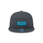 Jacksonville Jaguars 2025 Sideline Cold Weather Steel Clouds Split Panel 9FIFTY Snapback Hat