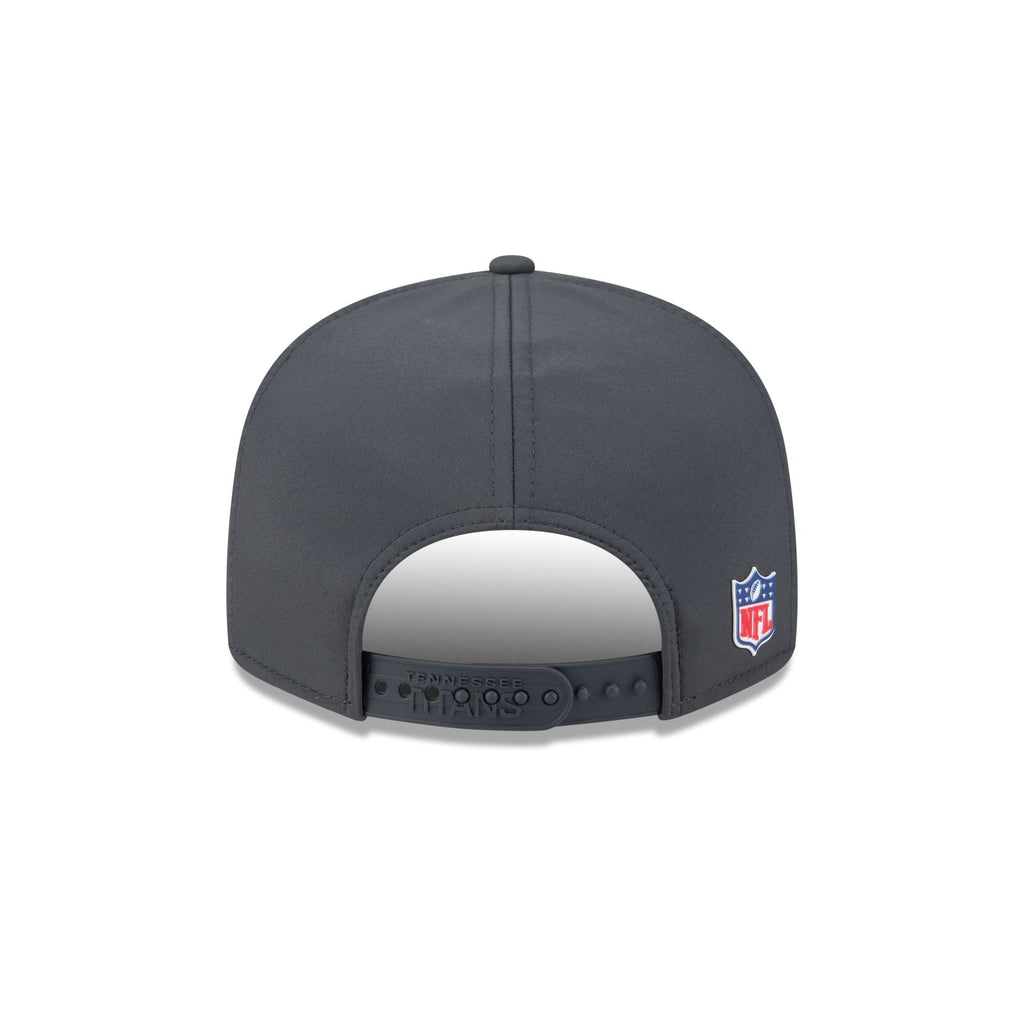 Tennessee Titans 2025 Sideline Cold Weather Steel Clouds Split Panel 9FIFTY Snapback Hat