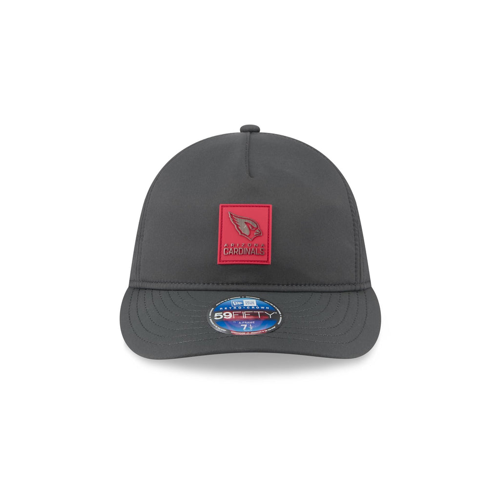 Arizona Cardinals 2025 Sideline Cold Weather Steel Clouds Retro Crown 59FIFTY A-Frame Fitted Hat