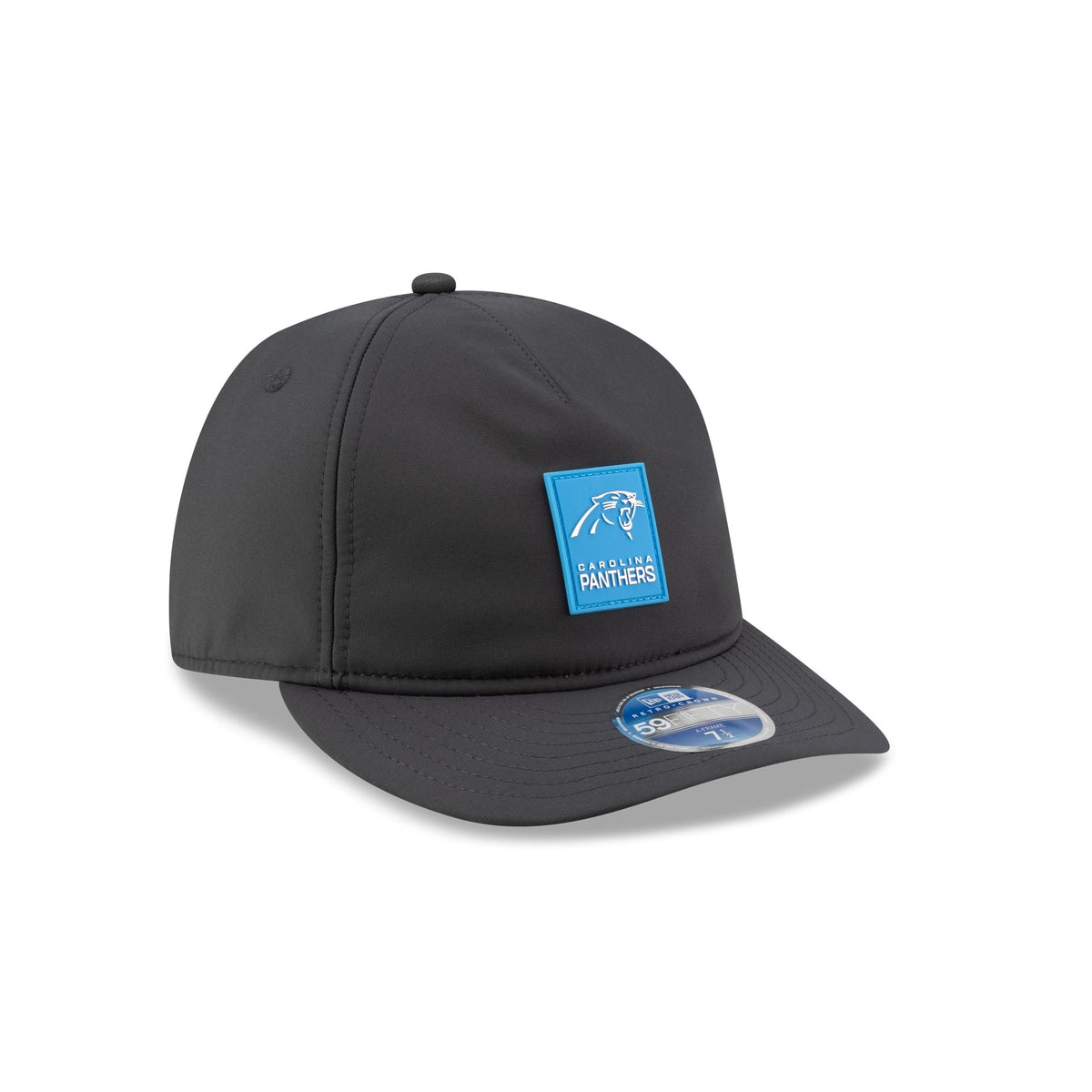 Carolina Panthers 2025 Sideline Cold Weather Steel Clouds Retro Crown 59FIFTY A-Frame Fitted Hat