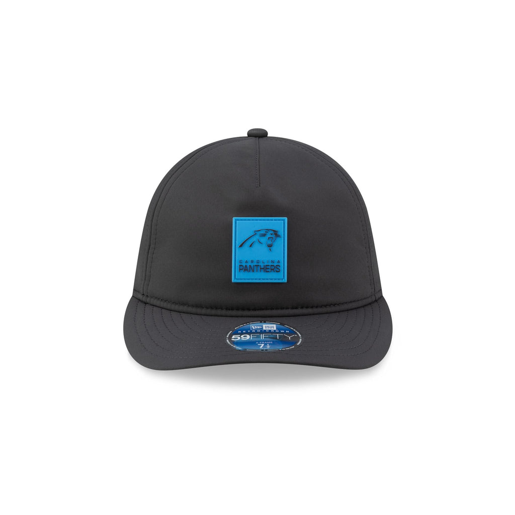 Carolina Panthers 2025 Sideline Cold Weather Steel Clouds Retro Crown 59FIFTY A-Frame Fitted Hat