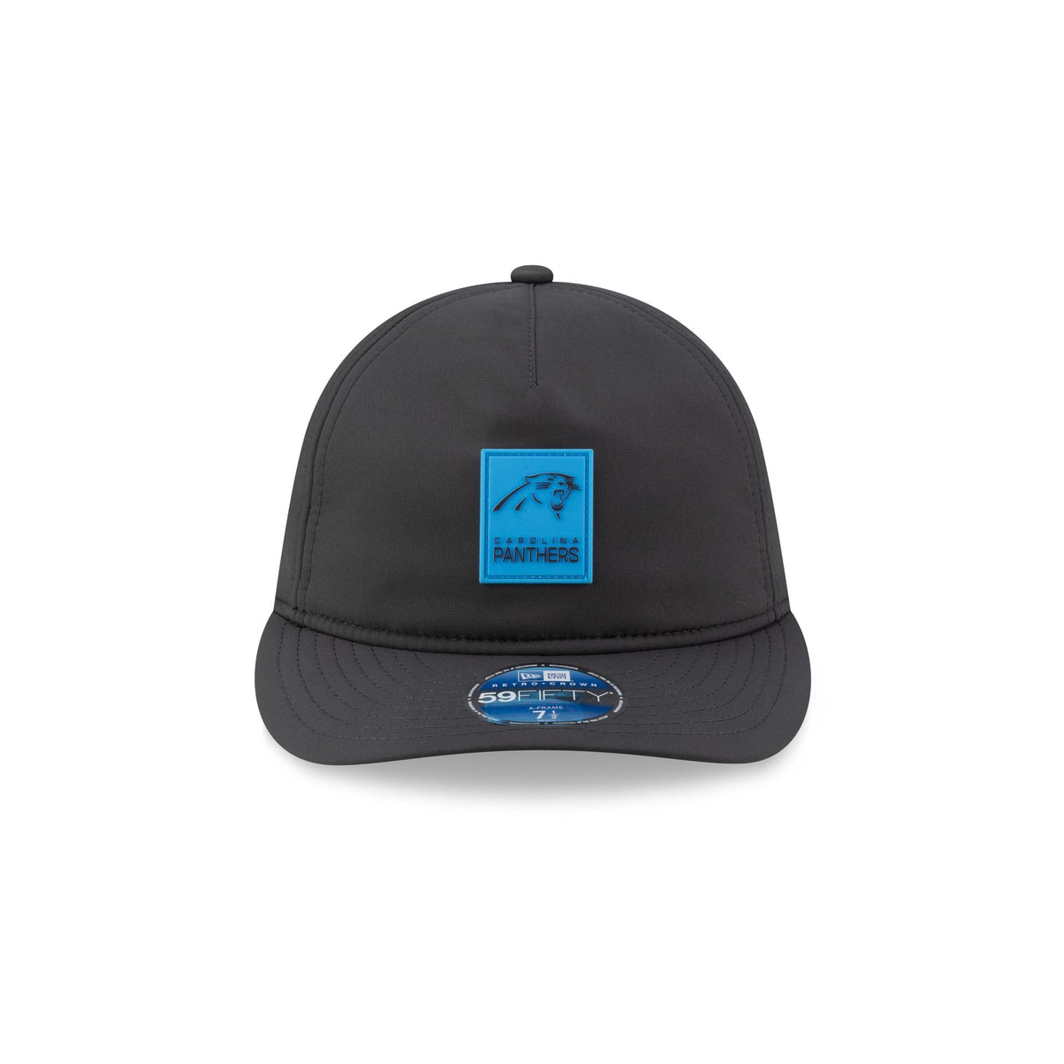 Carolina Panthers 2025 Sideline Cold Weather Steel Clouds Retro Crown 59FIFTY A-Frame Fitted Hat