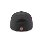 Carolina Panthers 2025 Sideline Cold Weather Steel Clouds Retro Crown 59FIFTY A-Frame Fitted Hat
