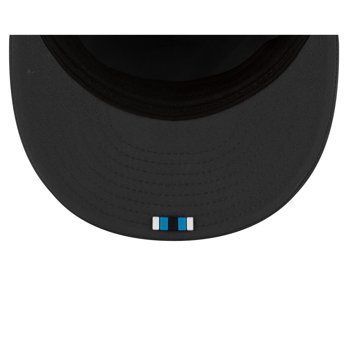 Carolina Panthers 2025 Sideline Cold Weather Steel Clouds Retro Crown 59FIFTY A-Frame Fitted Hat