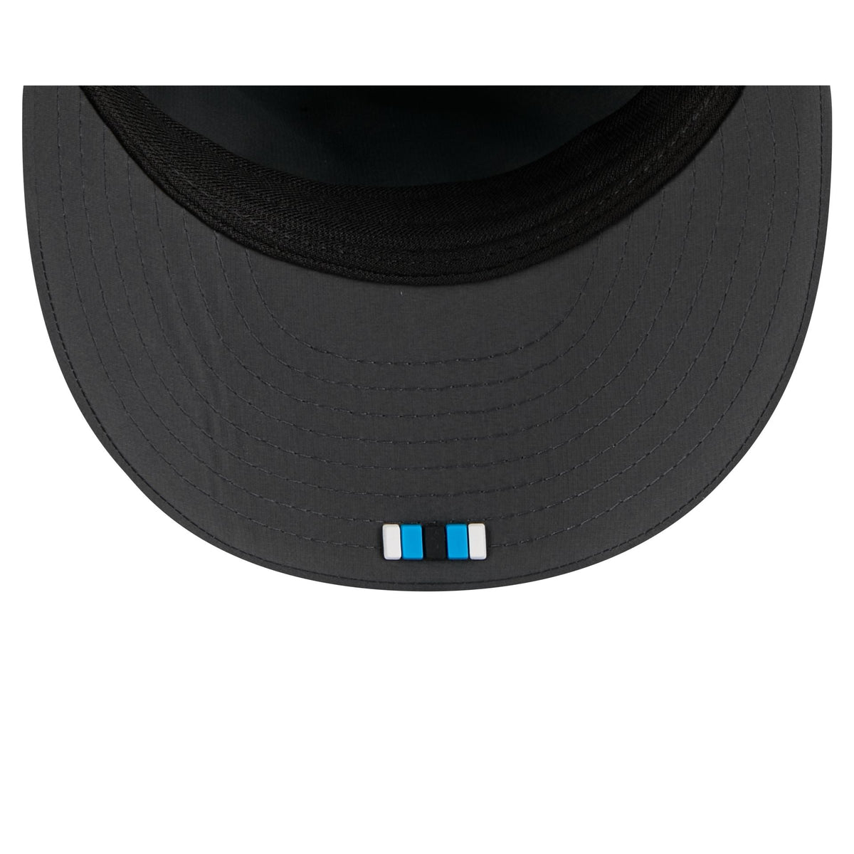 Carolina Panthers 2025 Sideline Cold Weather Steel Clouds Retro Crown 59FIFTY A-Frame Fitted Hat