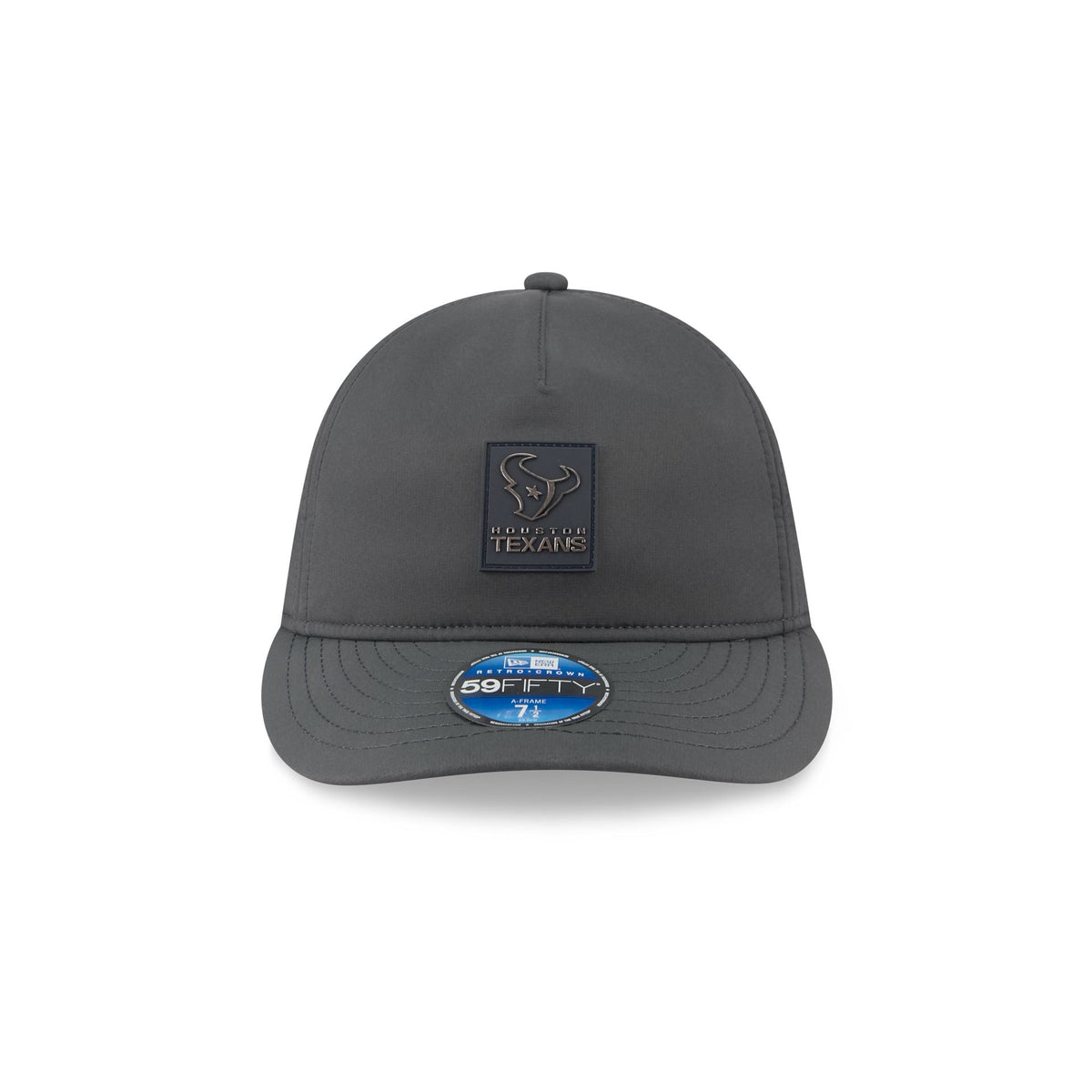 Houston Texans 2025 Sideline Cold Weather Steel Clouds Retro Crown 59FIFTY A-Frame Fitted Hat