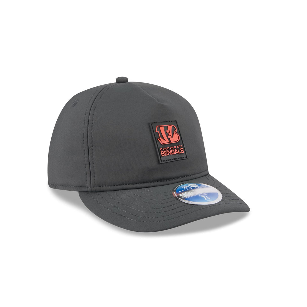 Cincinnati Bengals 2025 Sideline Cold Weather Steel Clouds Retro Crown 59FIFTY A-Frame Fitted Hat