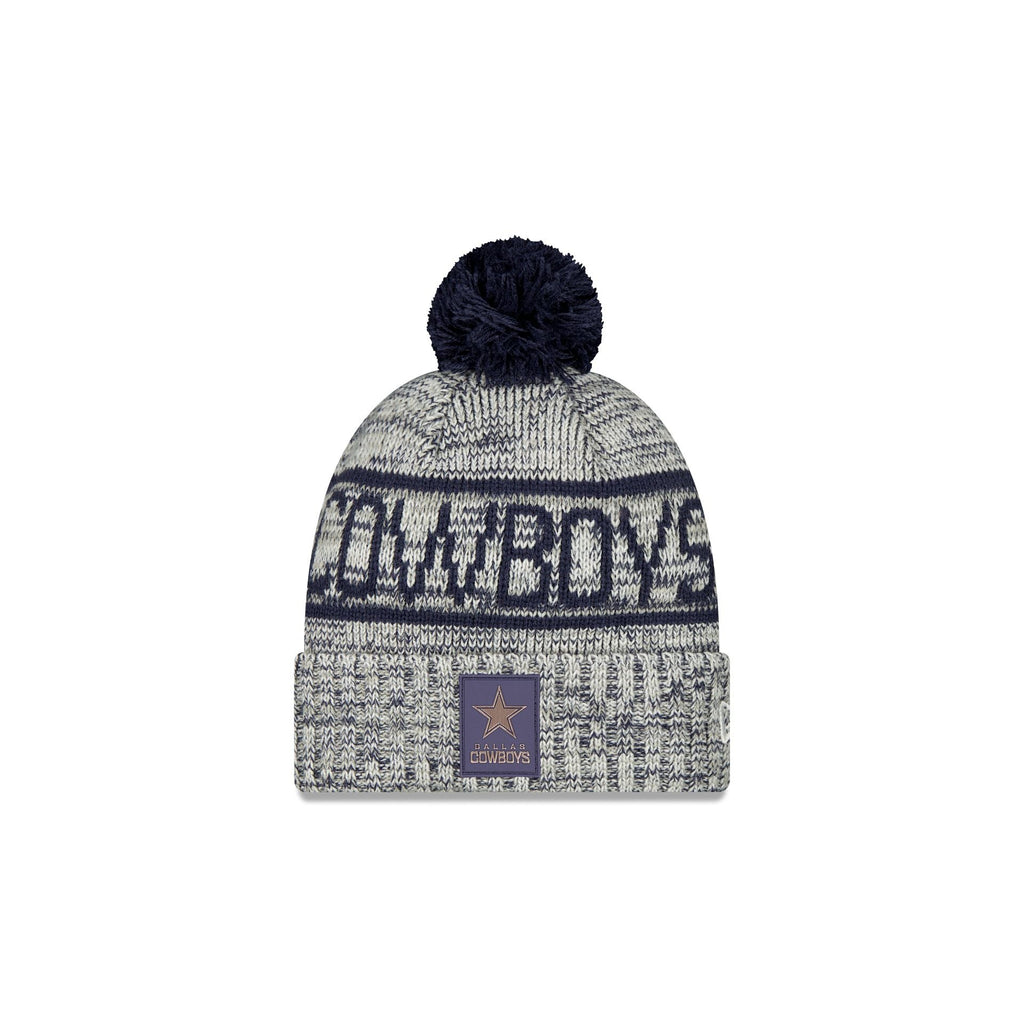 Dallas Cowboys 2025 Sideline Cold Weather Kids Pom Knit Hat