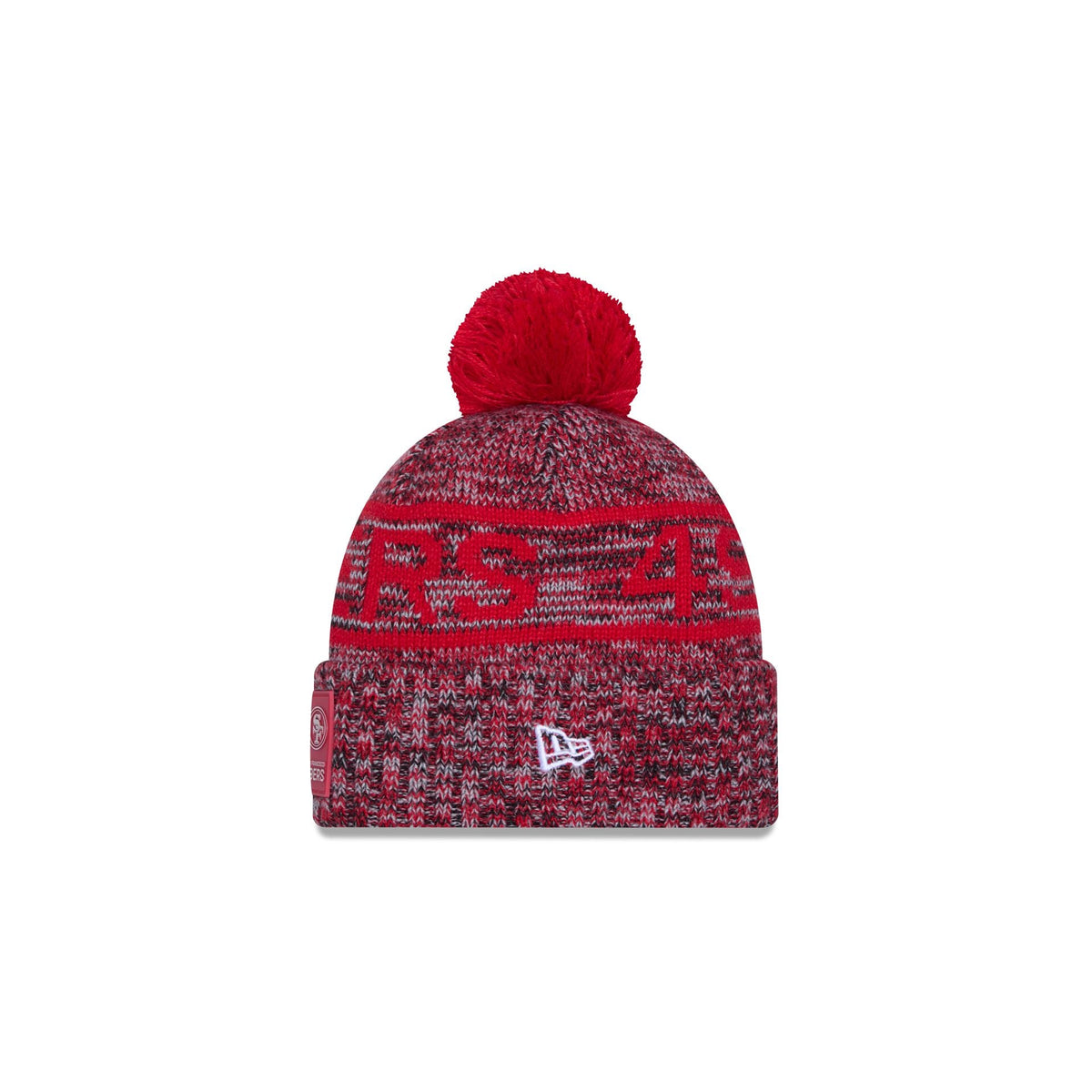 San Francisco 49ers 2025 Sideline Cold Weather Kids Pom Knit Hat