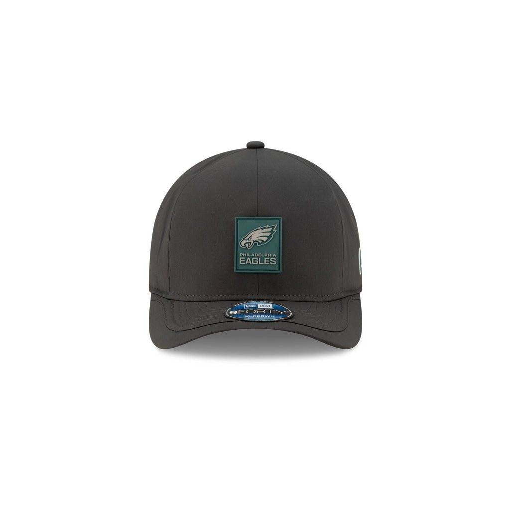 Philadelphia Eagles 2025 Sideline Cold Weather Steel Clouds Kids 9FORTY M-Crown Snapback Hat