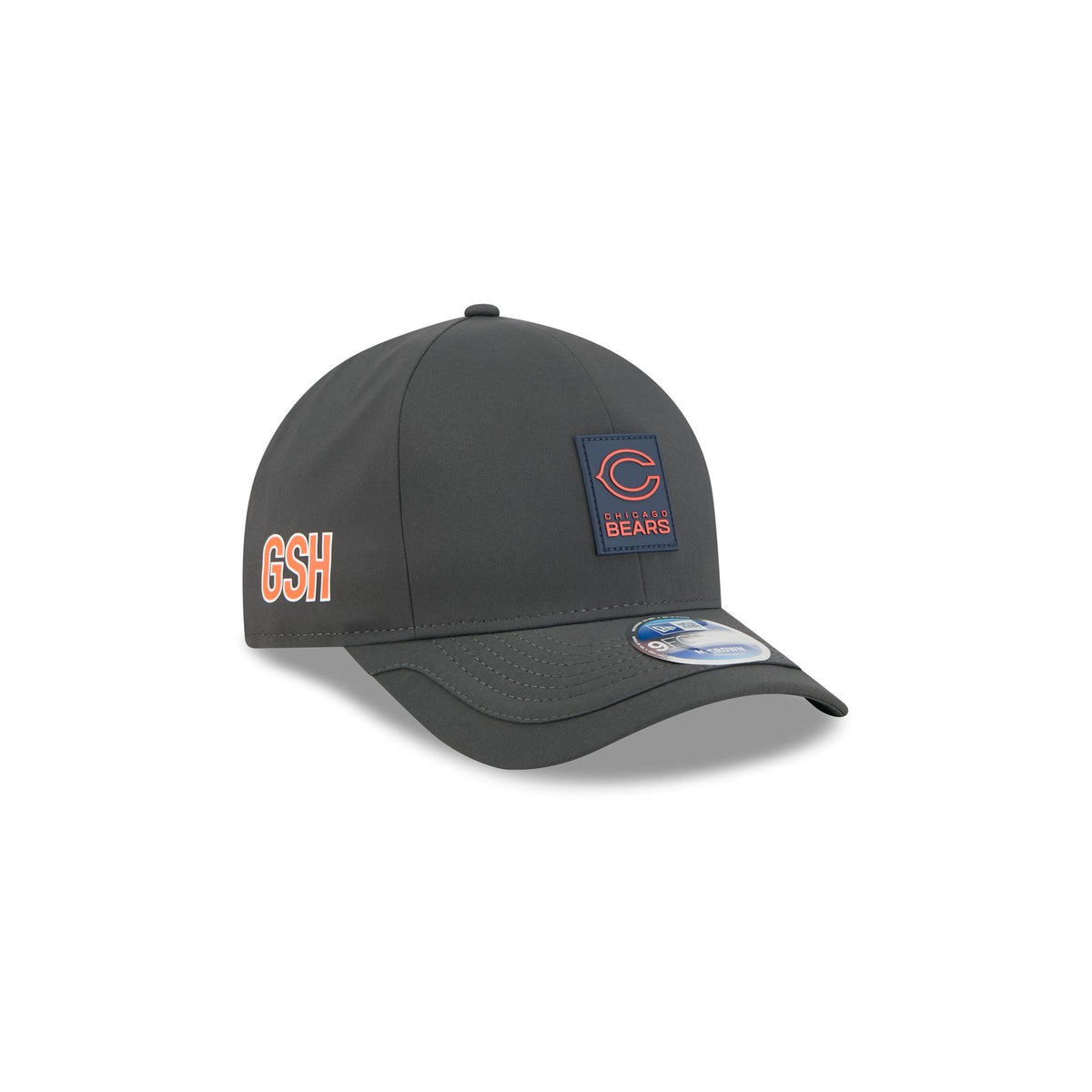 Chicago Bears 2025 Sideline Cold Weather Steel Clouds Kids 9FORTY M-Crown Snapback Hat