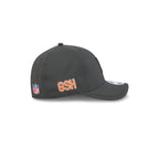 Chicago Bears 2025 Sideline Cold Weather Steel Clouds Kids 9FORTY M-Crown Snapback Hat