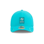 Miami Dolphins 2025 Sideline Hot Weather 9FORTY M-Crown Snapback Hat