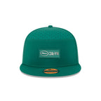 New York Jets 2025 Sideline Hot Weather Split Panel 9FIFTY Snapback Hat
