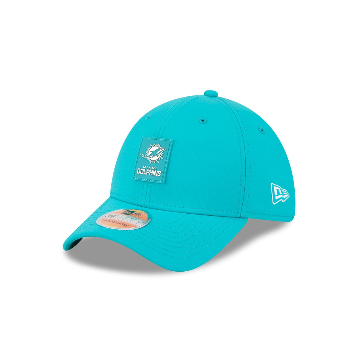 Miami Dolphins 2025 Sideline Hot Weather 39THIRTY Stretch Fit Hat