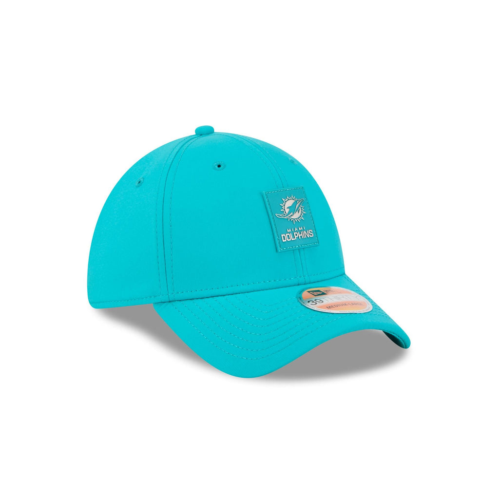 Miami Dolphins 2025 Sideline Hot Weather 39THIRTY Stretch Fit Hat