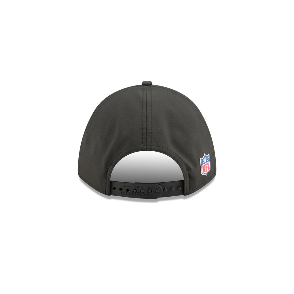 Las Vegas Raiders 2025 Sideline Hot Weather Kids 9FORTY M-Crown Snapback Hat