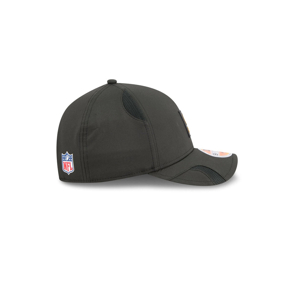 Pittsburgh Steelers 2025 Sideline Hot Weather Kids 9FORTY M-Crown Snapback Hat