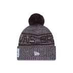 Cleveland Browns 2025 Sideline Cold Weather Gray Pom Knit Hat