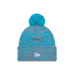 Miami Dolphins 2025 Sideline Cold Weather Gray Pom Knit Hat