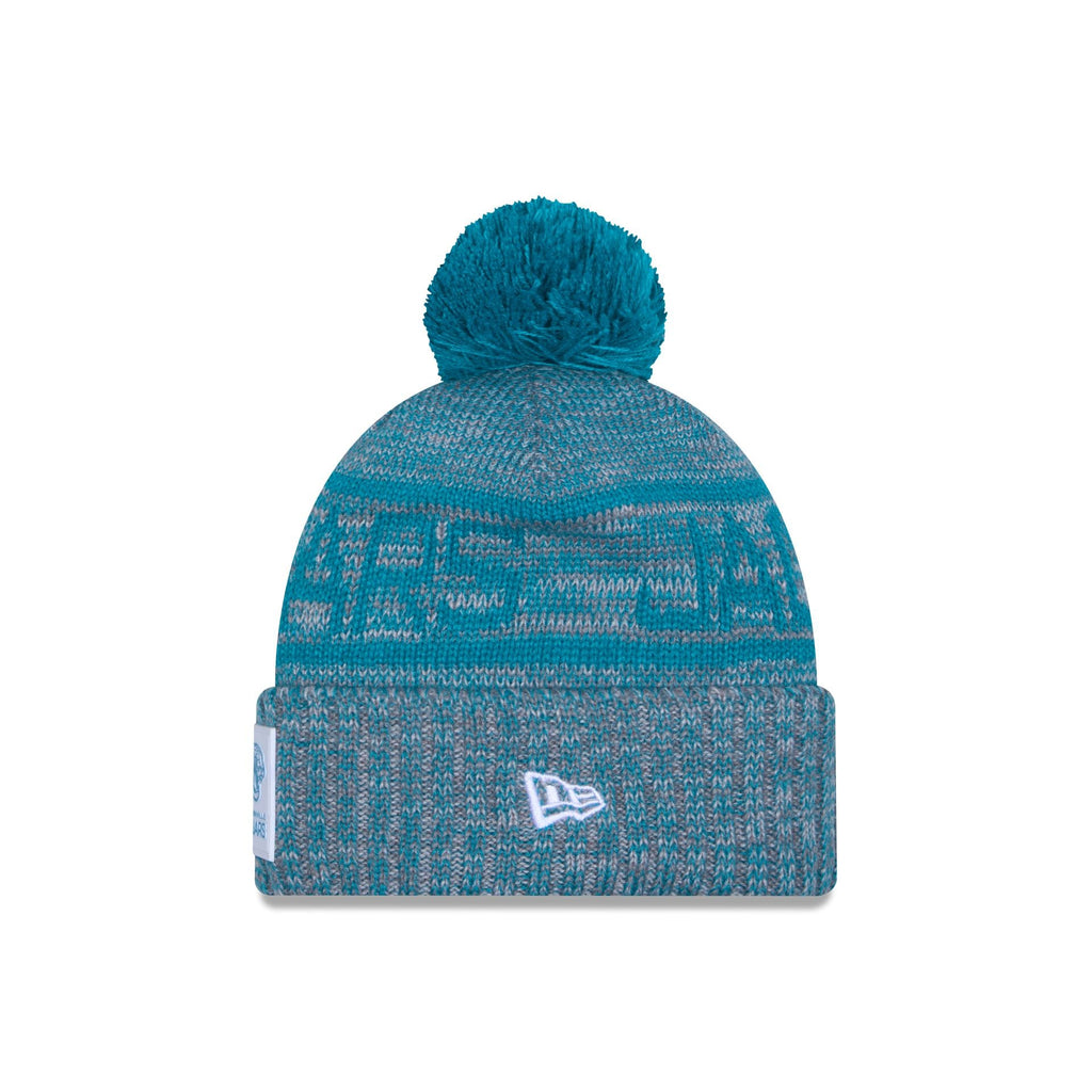 Jacksonville Jaguars 2025 Sideline Cold Weather Gray Pom Knit Hat