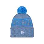 Los Angeles Chargers 2025 Sideline Cold Weather Gray Pom Knit Hat