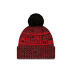 Arizona Cardinals 2025 Sideline Cold Weather Black Pom Knit Hat