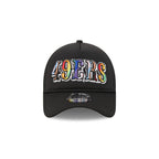 San Francisco 49ers Rainbow Wordmark 9FORTY A-Frame Trucker Hat