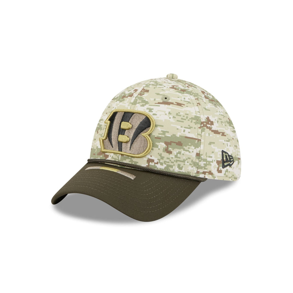 Cincinnati Bengals 2025 Salute to Service Digi Camo 39THIRTY Stretch Fit Hat