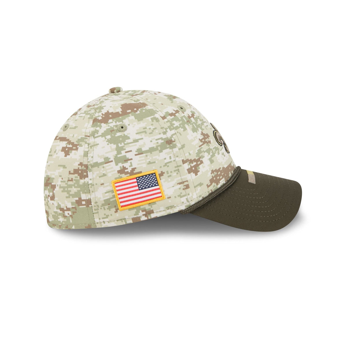 New Orleans Saints 2025 Salute to Service Digi Camo 39THIRTY Stretch Fit Hat